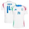 Maillot de Supporter Italie Chiesa 14 Extérieur Euro 2024 Pour Homme